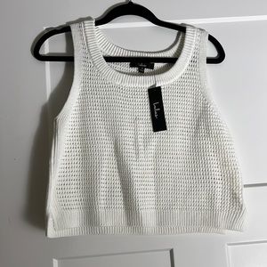Lulus Cropped Sweater Tank NWT